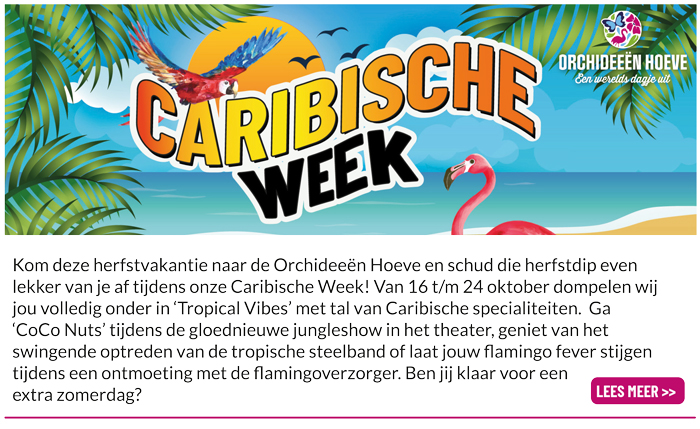 Caribische week in de Orchideeën Hoeve